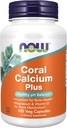 Nå Mater Coral Kalsium pluss magnesium, 100 grønnsaker (Pack of 2)