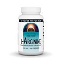 Kilde Naturals Free Form L-arginin, fremmer økt sirkulasjon * - 500 mg - 100 kapsler