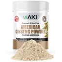 AKI Amerikansk Ginseng pulver med 4% Ginsenosides - Ideell med kaffe, drikke som smoothies - Pakke med 1 (1.5oz/42.5g)
