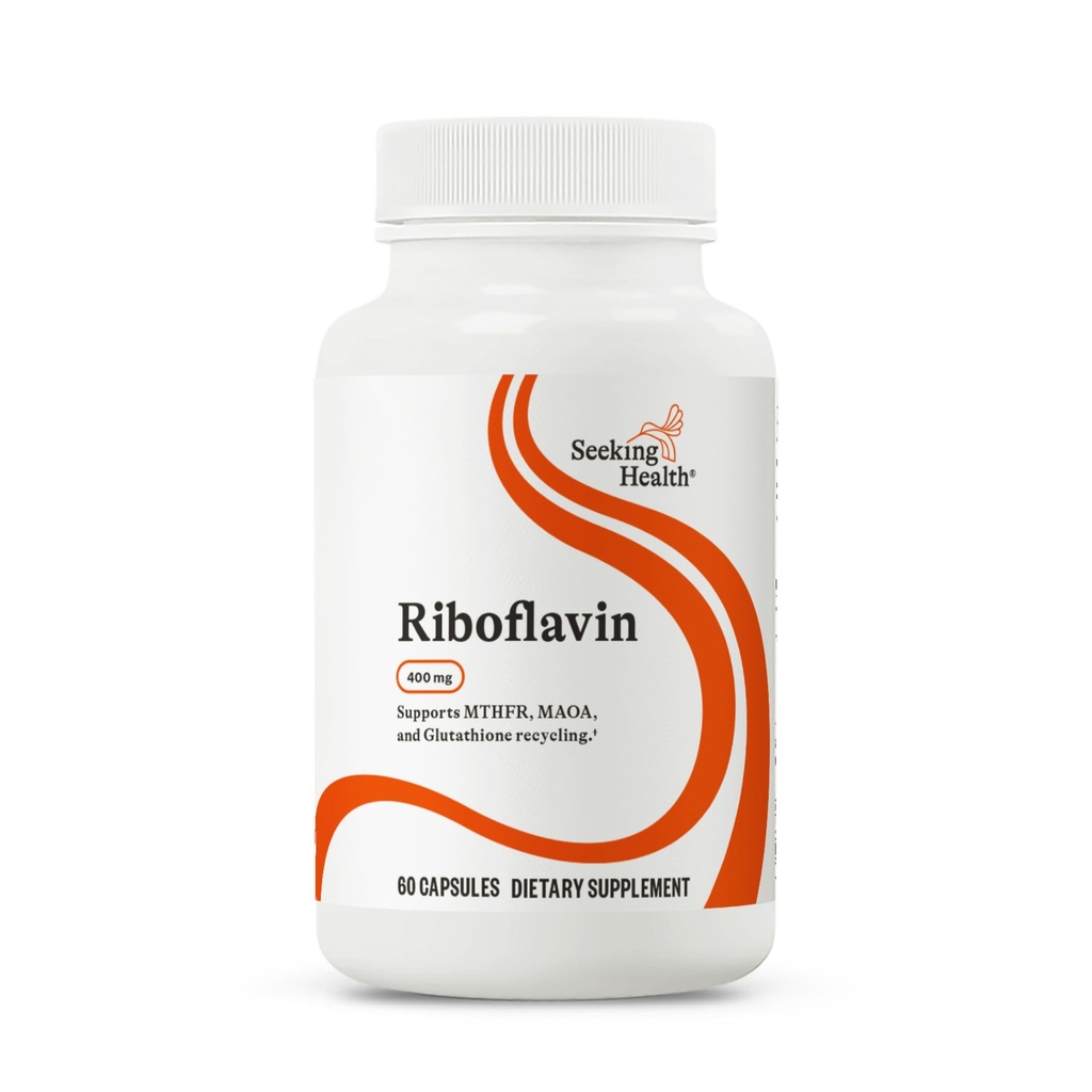 Søker helse Riboflavin - vitamin B2 Supplement for Methylation Support - Støtte Homocysteinmetabolisme med antioksidant ingredienser - 400 mg, 60 kapsler