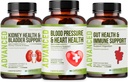 Heart Health Blood Pressure Support Supplement - støtte blodtrykk og sunn circularity naturlig med Hawthorn Berry & Hibiscus. Vitaminer piller for sunn hypertensjon (BP) og sunn hjerte.