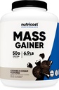 Nutricost Mass Gainer-cookies N Cream Flavor, 6.9 LBS, 50 gram protein per servering - Ikke-GMO