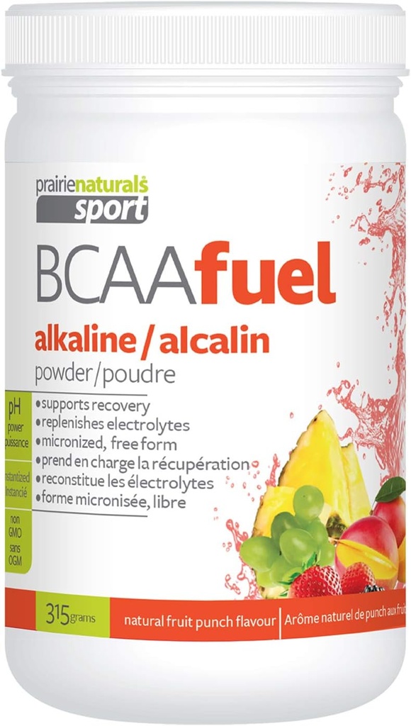 Prairie Naturals PH balansert BCAA brensel, frukt punch, 11.2 Ounce