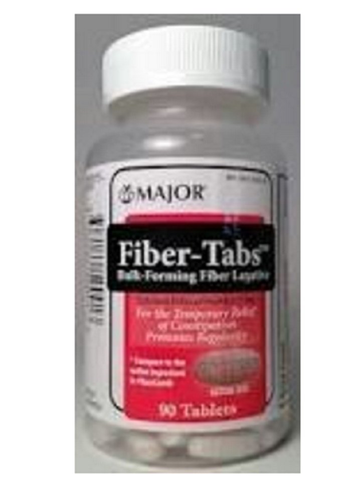 MAJOR Fiber-Tabs Tabletter 500 mg - Fiber Tabletter for kvinner og menn - Noen ganger galaktisk relief for voksne - 90 tabletter - Pakke med 6