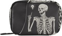 Human Skeleton pille boks 7 dagers pille saken reise pille organisator veske med glidelås bærbare ukentlig tilfelle kompakt størrelse for vitamin supplement holder