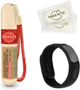 PARA'KITO Mosquito Repellent Bundle, 1 Mosquito Repellent armbånd, 1 Roll-on Gel, Bug Repellent armbånd, Wearable Mosquito Repellent enheter, Svart