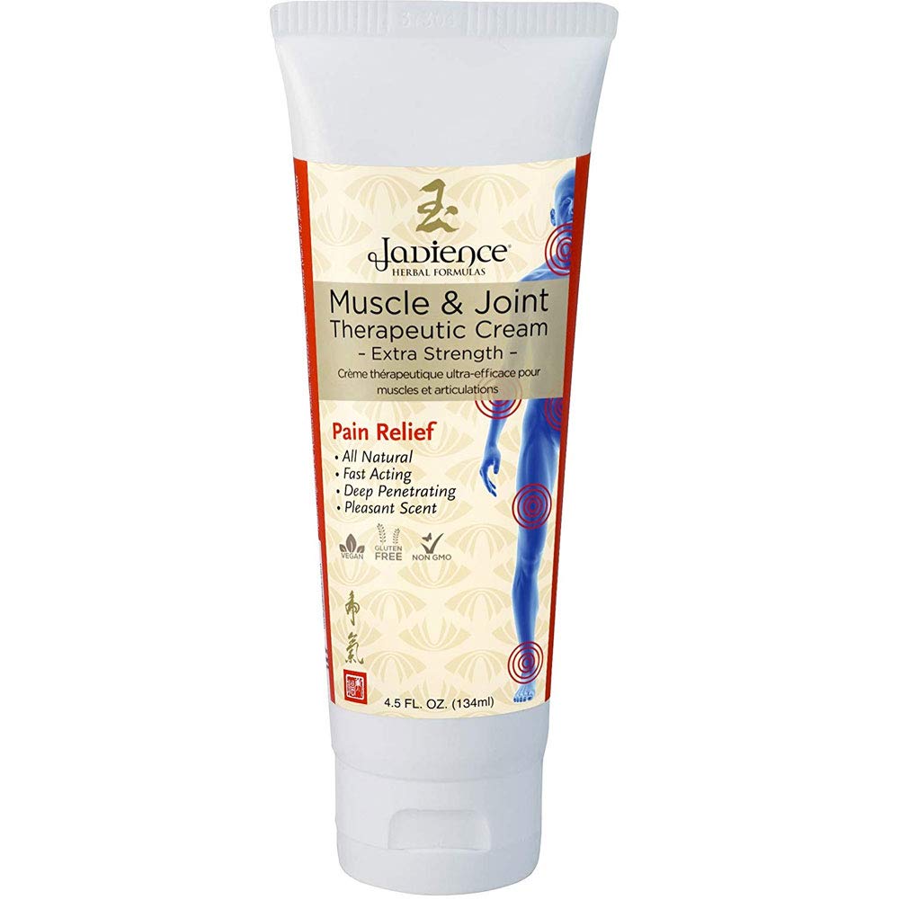 Jadiens Muskel og ledd terapeutisk smerte lindring krem analgesisk for nedre rygg hals Elbow Knee Muskel ledgikt smertelindring og gjenoppretting Naturlig østlig kongelig asiatisk familie formel 4.5 oz
