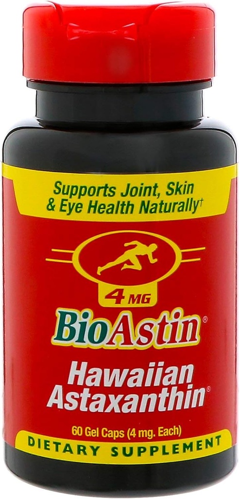 BioAstin Hawaiian Astaxanthin Antioksidant 4 MG (60 Gel kapsler)