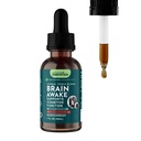 Animal Essentials Brain Awake for hunder & katter - Kognitiv støtte Supplement, Senior Support for hunder, Lion's Mane, Brain Funktion & Helse Support, Herbal Formula - 1 Fl Oz