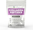 Samlaget Peptider pulver med hyaluronsyre og vitamin C, fremmer hår, negl, hud, bein og felles helse, uflavorert kollagenprotein pulver, 30 serveringer, 10,8 oz