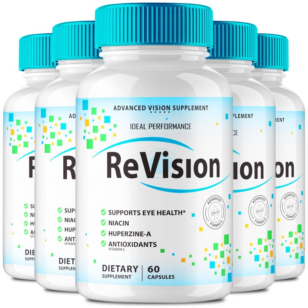 IDEAL PERFORMANCE (5 pakke) revisjon Øyetilskudd piller Advanced Vision 2.0 Eye Care Complex Vitamin Kapsler Pro (300 kapsler)