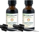 Dr. Clark Lugol iodin 2% løsning - Vannig og 2% Granular Iodin - naturlig mage relief og helsevesen - 1 fl. Oz med en Dropper 2Pack
