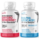 Naturens fusioner Dihydroberbin 200 mg (60 kapsler) - R Alpha Lipoic Acid 600mg (60 kapsler)