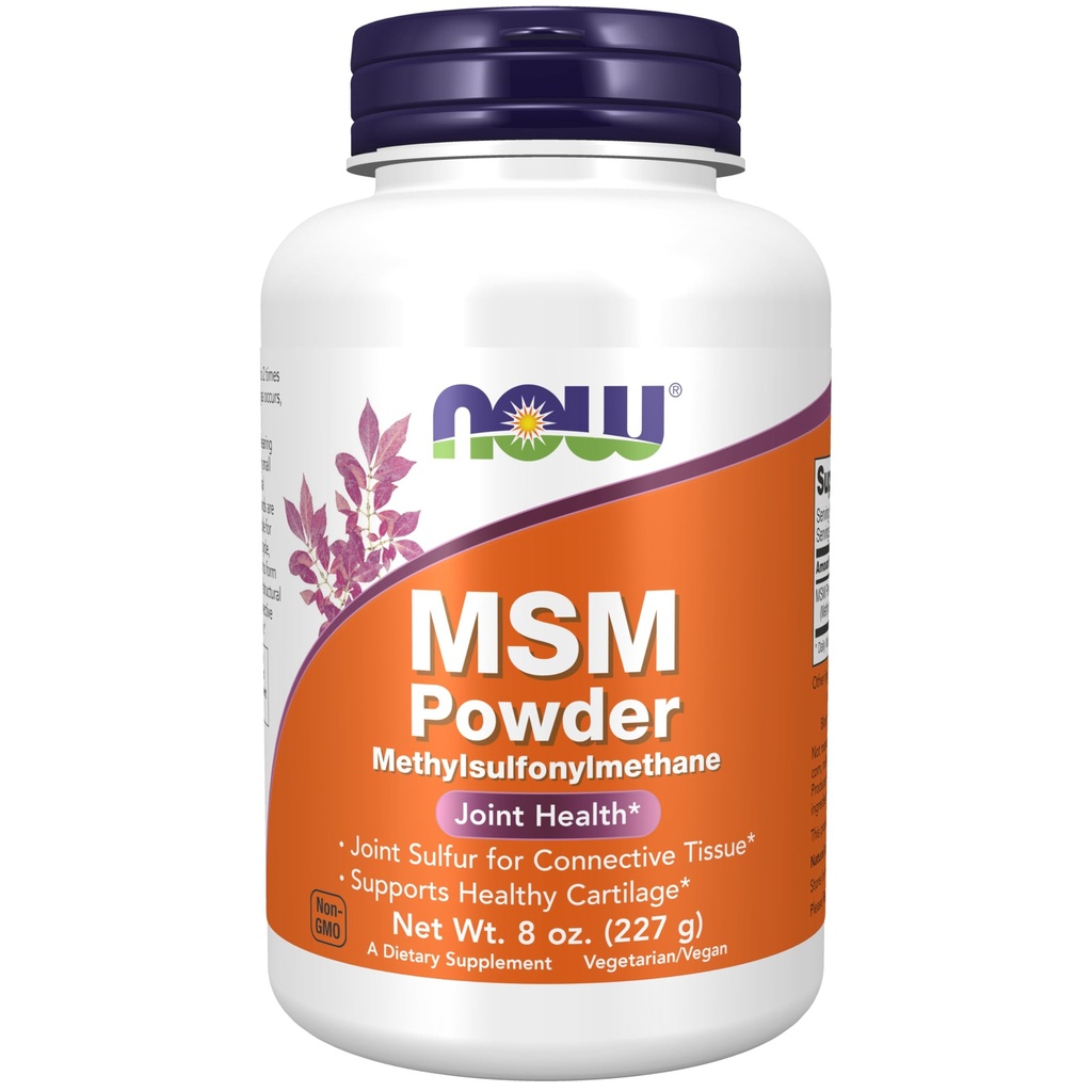 NU Mattilskudd, MSM (Metylsulfonylmetan) pulver, støtter sunn Cartilage*, felles helse*, 8-Ounce