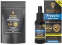 BEE og du Bundle, Bee Pollen Granules, 5oz veske, med 100% naturlig Propolis ekstrakt dråper, Ultra ren, Immun støtte Supplement, Superfood, Antipxidants, Vitaminer,