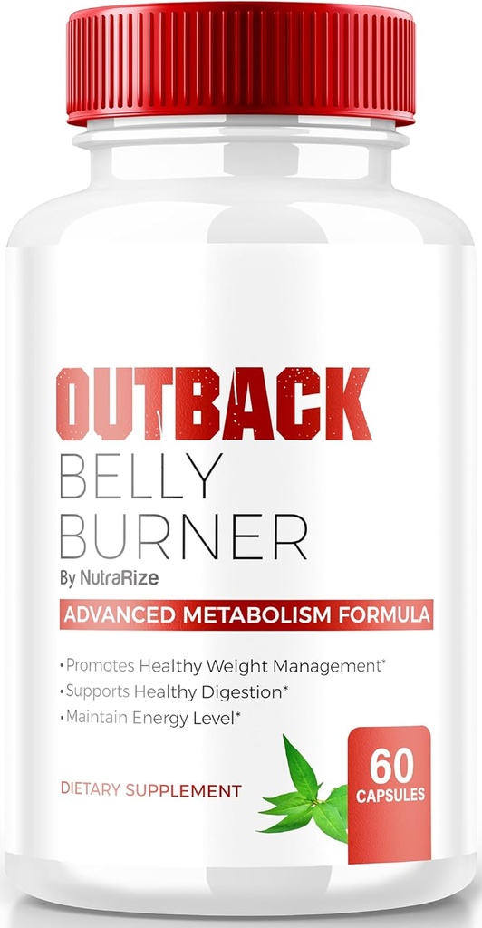 Outback Belly Burner piller, Premium ut bak Belly Burner Keto kapsler, Alt naturlig keto kosttilskudd for å støtte Fitness og kroppsmål, Offisiell Outback BellyBurner anmeldelser (60 kapsler)