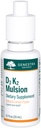 Genestra merker D3 K2 Mulsion - flytende vitaminer for bein helse - naturlig sitron - 122 serveringer