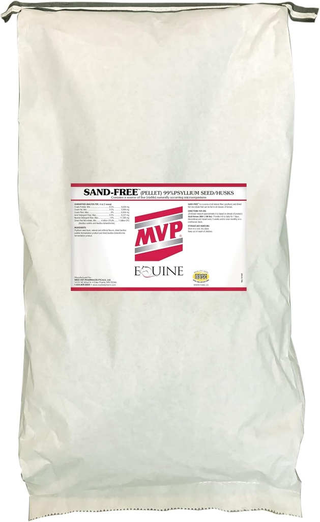 Sand-Free (25lb) støtter sunn intestinal funksjon i hester