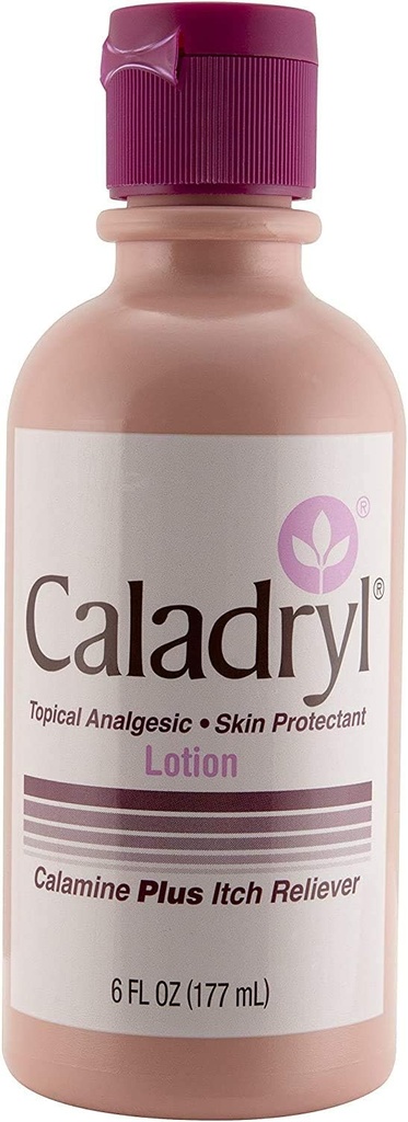 Caladryl rosa kalamin hudbeskyttende Plus kløe relief, 6 Ounce flaske (2 pakker(6,0 Ounce))