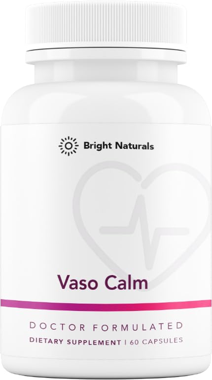 Vaso Rolig - Sunn blodbalanse Supplement - Funksjoner Fermentert hvitløk, Celery og Grape frø ekstrakt, Hibiscus og vitamin K2 - laget i USA