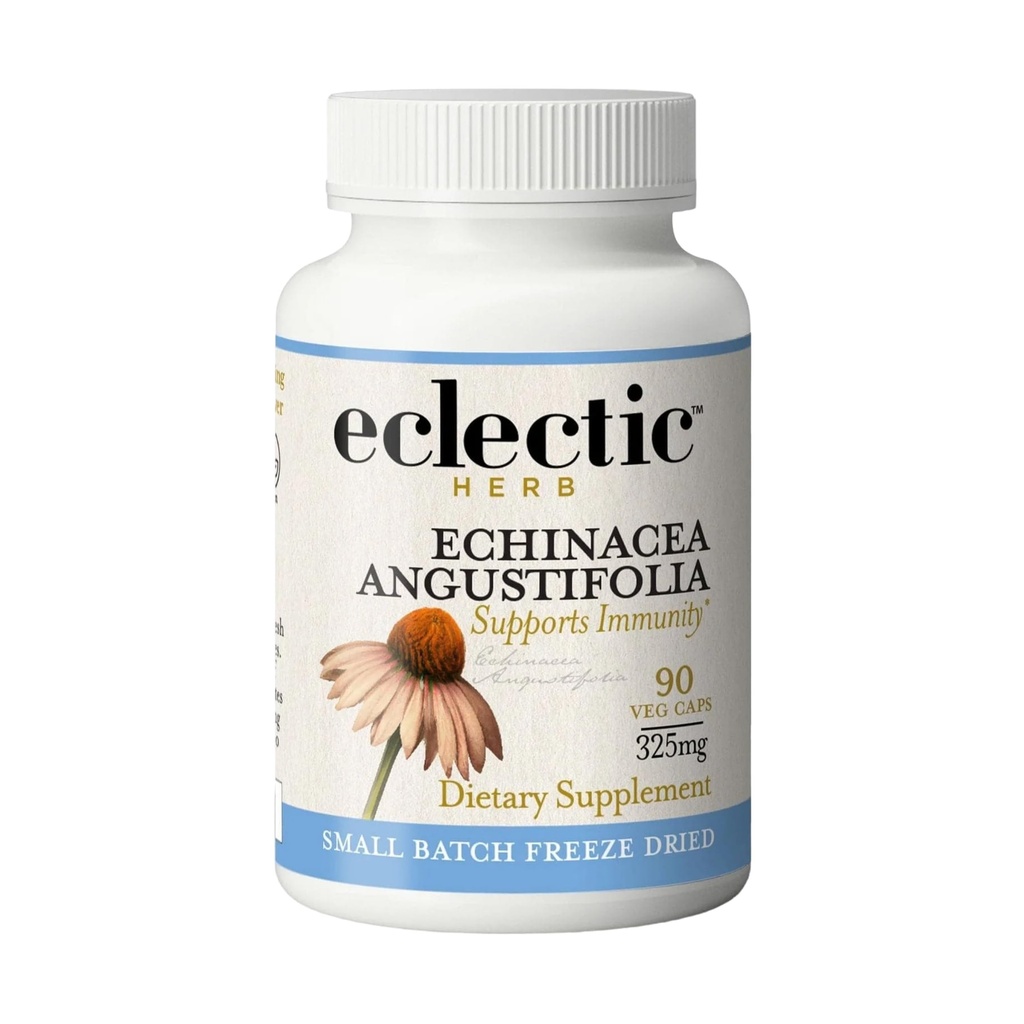 ECELTIC INSTITUTE Raw Fresh Freeze-Dried Non-GMO Echinacea Angustifolia | 90 CT (325 mg)