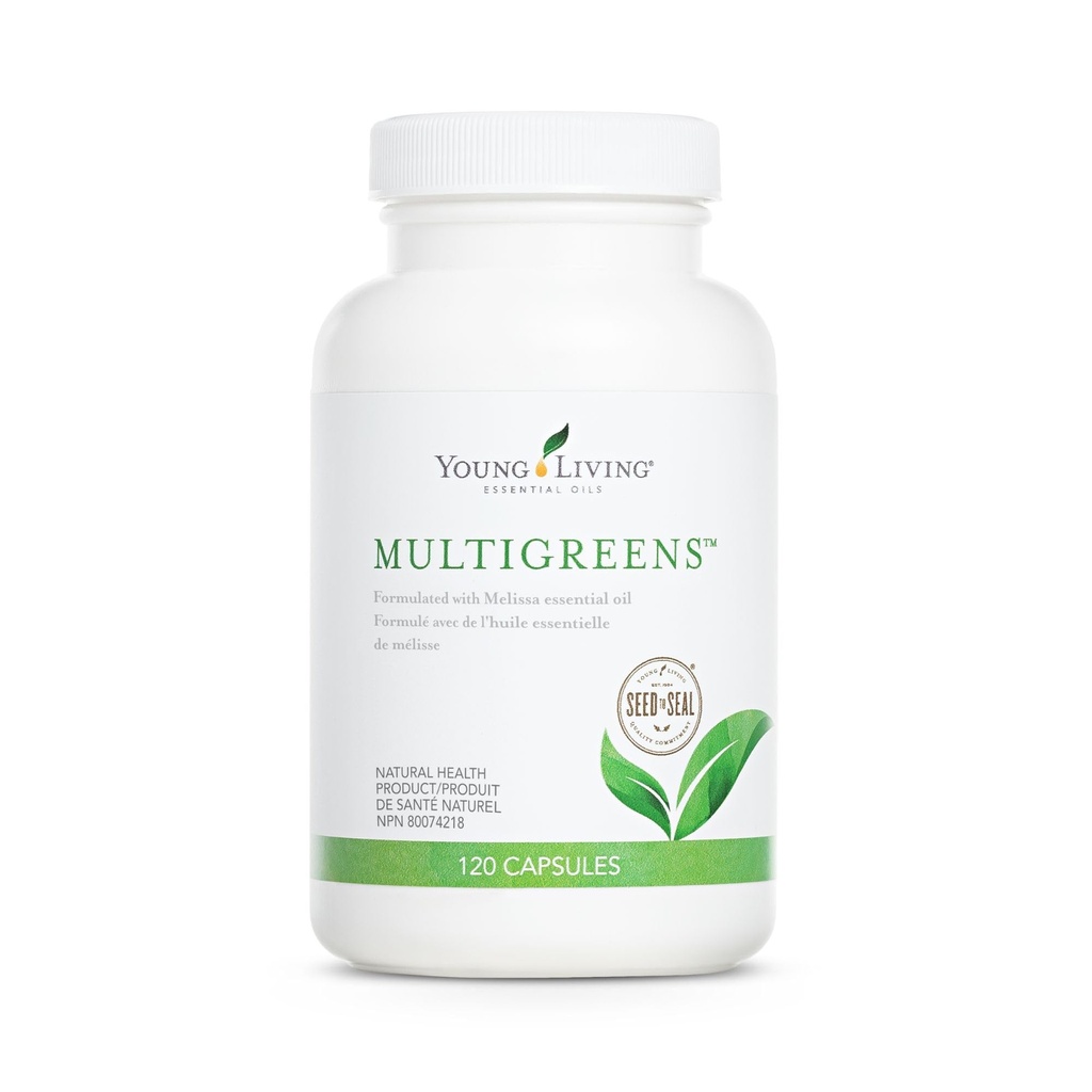 Unge levende flergrønne kapsler - 120 ct essensielle oljer - Økt vitalitet og støtte Glandular, nervøse, sirkulerende systemer - Herbal Supplement med revitaliserende oljer