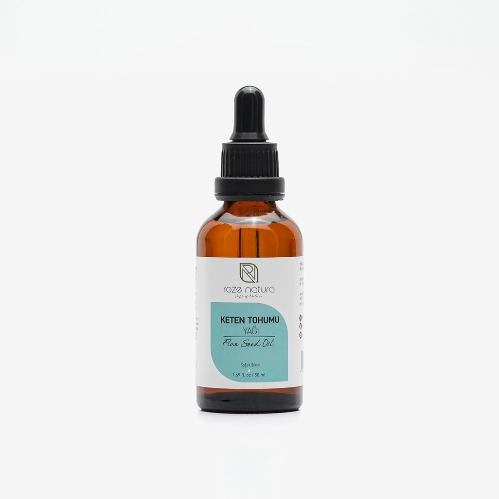 Cold Pressed Food Grade Flaksfrø Olje, 1,69 oz (50ml)