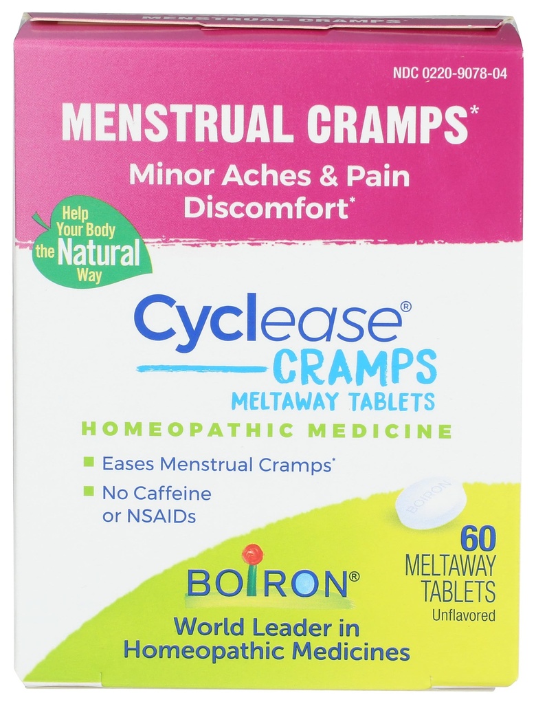 Boiron Syklusase Cramp tabletter, 60 Ct