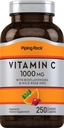 Piping Rock Vitamin C 1000mg ® 250 kapellene med Bioflavonoids & Rose HIPS ® Vegetarisk, Ikke-GMO, Glutenfri Supplement