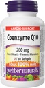 Webber Naturals Coenzym Q10 (CoQ10) 200 mg, 60 Softgels, høy styrke Antioksidant Supplement, for hjertehelse og cellulære energiproduksjon, 60 dagers forsyning, Glutenfri