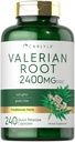 Carlyle Valerian Root Capsules 2400mg ® 240 Count ® Urt ekstrakt Supplement ® Ikke-GMO, Glutenfri