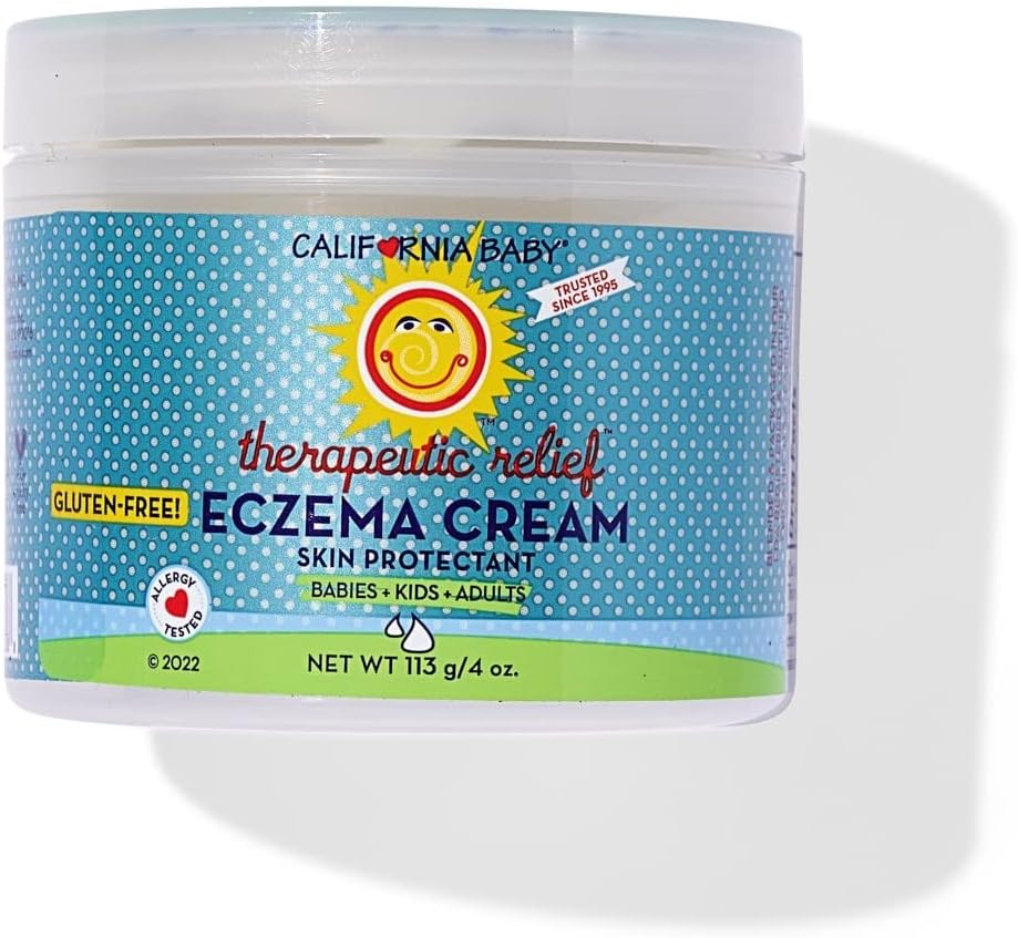 California Baby Eczema Krem | Steroid-fri Eczema behandling | Colloidal Oatmeal + Aloe Vera | Soothing Eczema Lotion for barn + voksne | | | oz g / 4 oz