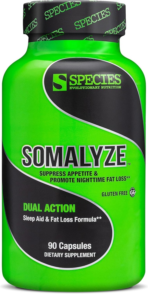Arter Ernæring Somalyze Stimulant Gratis, Appetitt Suppressant med GABA og Melatonin, Glutenfri Caps, 90 Kapsler