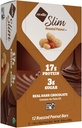 NuGo Slim Mørk Sjokolade Roasted Peanut, 16g Protein, 2g Sukker, 7g Fiber, Lav Netto Carb, Keto vennlig, Glutenfri, 12 Count