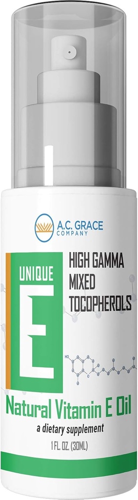 UNIQUE E A.C. Grace Company, blandet tokoferoler Konsentrert væske, 1 fl oz (30 ml)