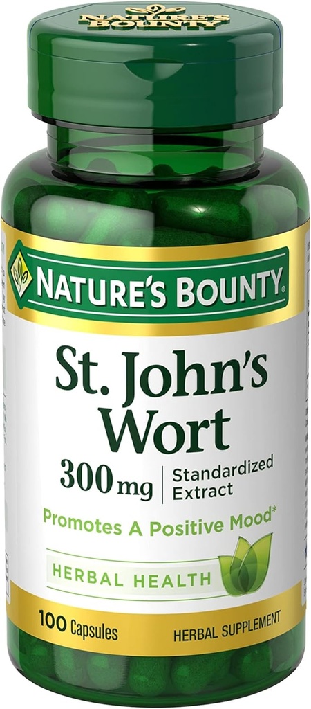 Naturens Bounty St. John's Wort 300 mg Caps, 100 ct