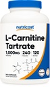 Nutricost L-karnitin Tartrat 1000mg, 240 kapsler - 500mg per kapsel, 120 serveringer