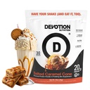 Devotion Ernæring Protein Powder Blanding Glutenfri, Ketovennlig, Ingen tilsatt Sukker | 1g MCT | 20g Whey & Micellar Protein | 2lb Tub (Salted Caramel Cone)