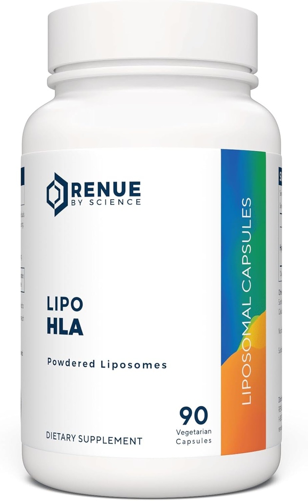 Renue by Science Hyaluronsyre HLA Liposomal Hyaluronsyre Kosttilskudd | 90 Acyo Hialuronico Kapsler - 150 mg Hylunarsyre per servering | Ikke-GMO | laget i USA Tredjeparts testet