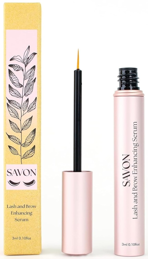 Økologisk Lash Growth Serum for Thicker, Longer Eyelashes og Eyebrows - med Biotin, Peptides og Panthenol - Naturlig og Cruelty Gratis - USA - Lash og Brow Boost Serum - Eyelash Conditioner