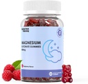 Magnesium Glykinat Gummies 400 mg,Adult Sukker Gratis Magnesium Glykinat Supplement,Muskel, Bone Support - 60 Organic Gummies