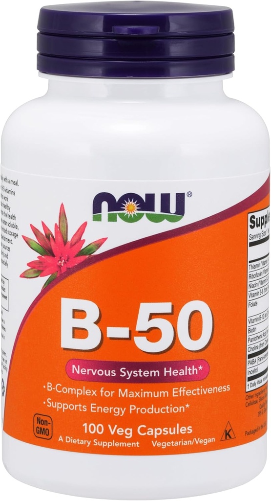 Vitamin B-50mg 100 kapsler