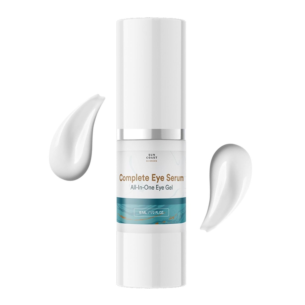 Sun Coast Sciences - Complete Eye Serum av Dr. Mark Rosenberg for Wrinkle Reduksjon, Age Spots Fading og Under-Eye Vesker Behandling (Pack of 4)