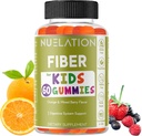 Fiber Gummies for barn - 60 greve - Vegetarisk, Glutenfri, Gelatinfri, Fiber Supplement for barn - Prebiotisk Fiber å støtte Digestion, Bobel bevegelse og immun helse