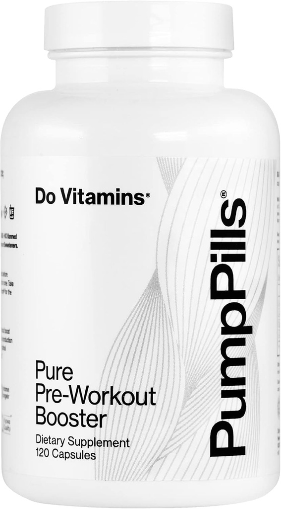Pumppills Nitric Oxid Supplements for menn og kvinner - L Citrulline L Arginine Supplement - Stimulant gratis pre trening piller - Nitric Oxid Booster - Vegan, Paleo, Keto (120 kapsler)