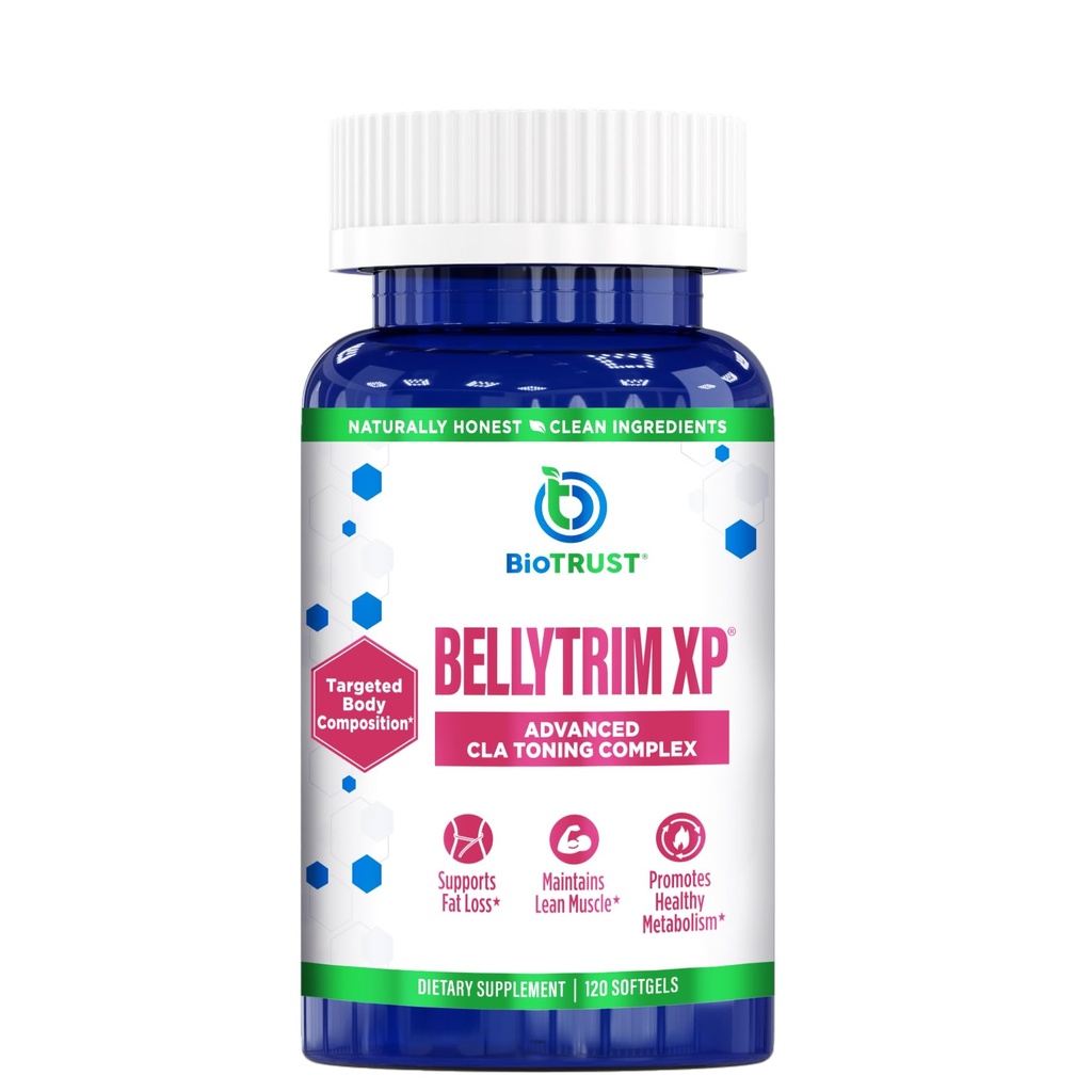 BioTrust BellyTrim XP Advanced CLA Toning Supplement, konjugert Linoleic Acid (60 Serveringer)