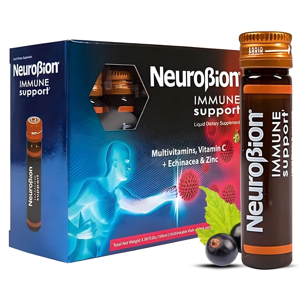 Neurobion immun støtte med Echinacea & Zinc 10 hetteglass x 10 ml