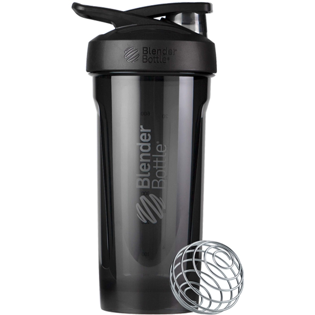 BlenderBottle Strada Tritan Shaker flaske med låsende Lid, 28-Ounce, svart
