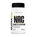 NutraBio N-Acetyl Cysteine Supplement (NAC) - 90 kapsler, 600 mg Hver - Kraftig Anti-Oksydant - Immunstøtte - Boost Glutathione