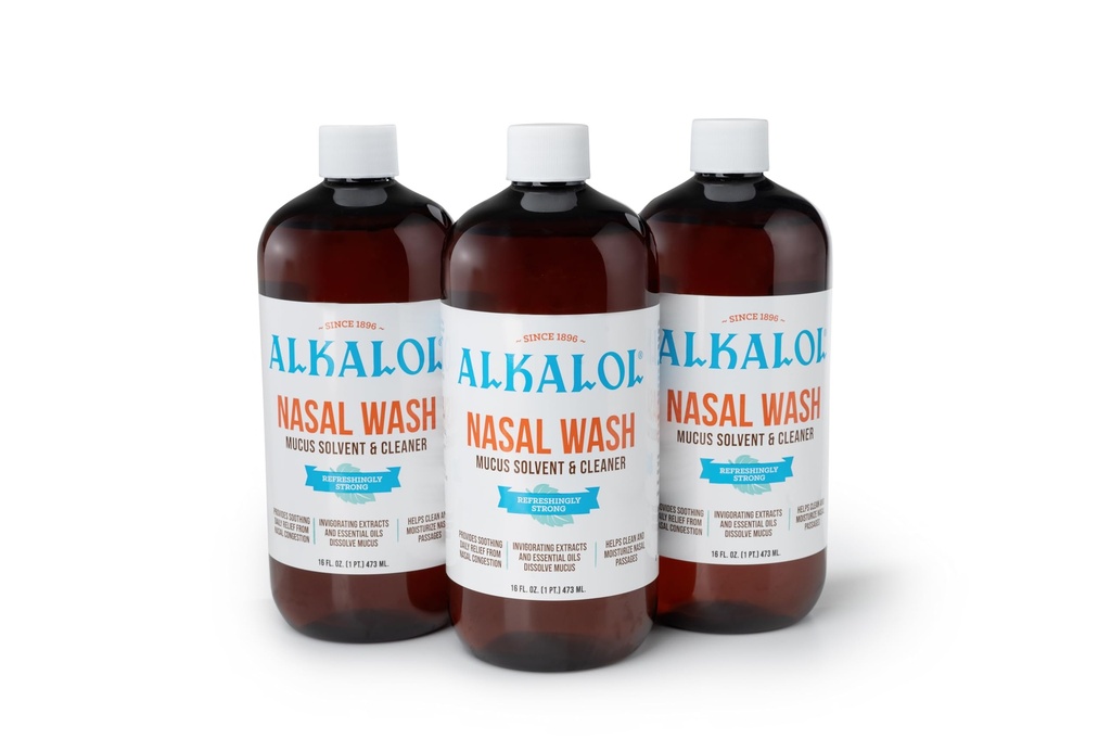 Alkalol løsning Opprinnelig Nasal vask, 16 fl oz (pakke med 3)